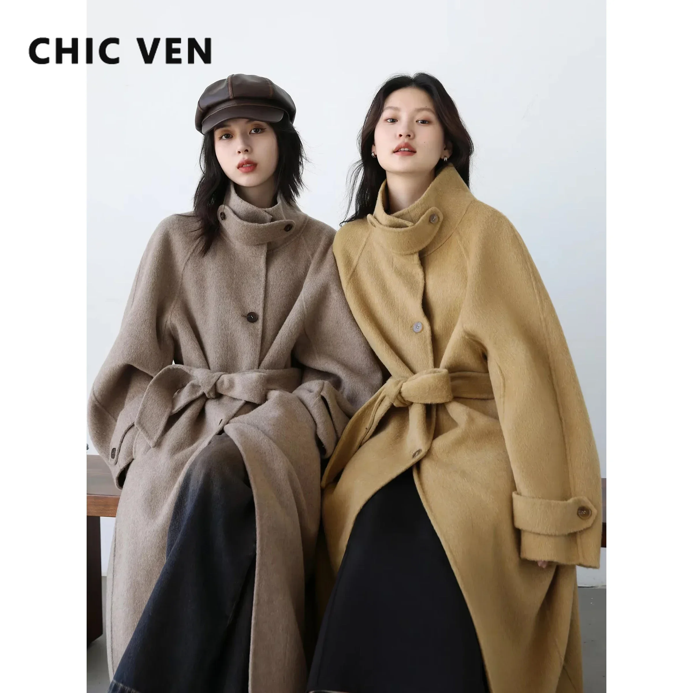 Wool Coat Peacoat - CHIC VEN корейское женское шерстяное пальто