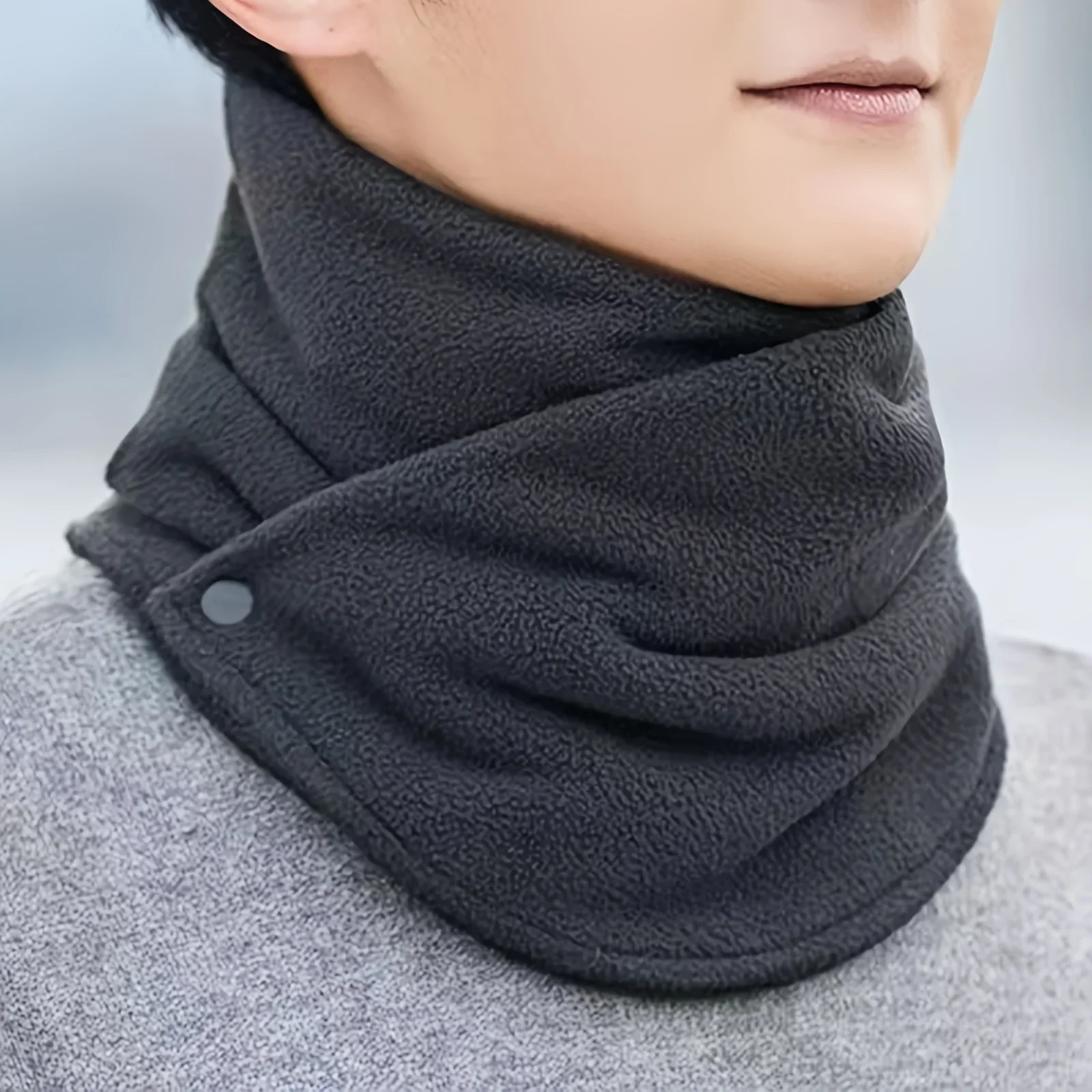 Neck Gaiter Fleece - Новый флисовый шарф ягненка для женщин,