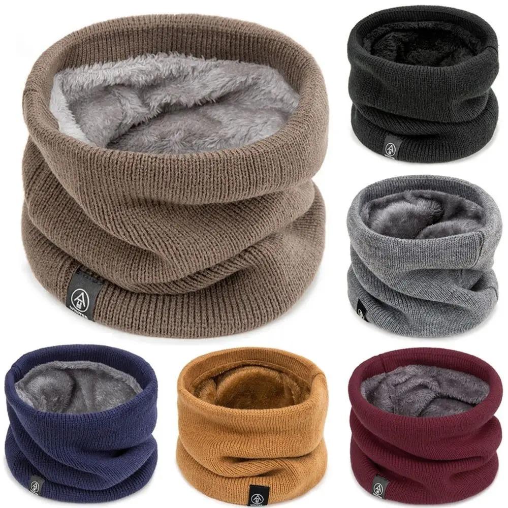 Wool Scarf Men - Модный женский вязаный шарф, однотонный кашемировый,