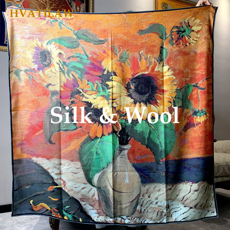 Shawl Wrap Winter - Элегантный шарф из 30% шелка и