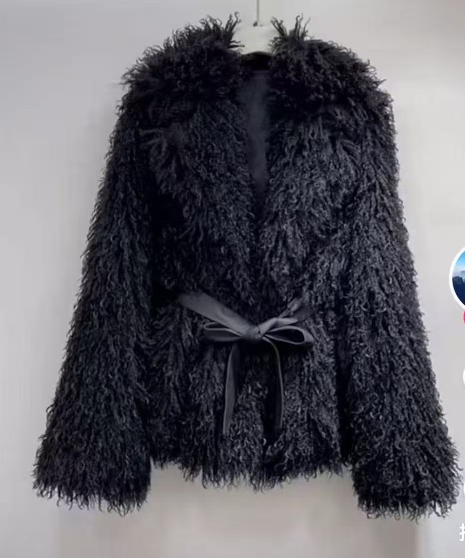 Wool Coat Peacoat - Меховые пальто женские осенне-зимние модные розовые