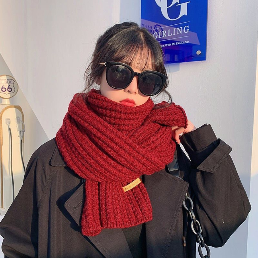 Толстый вязаный теплый кашемир – обзор и цена Wool Scarf Men