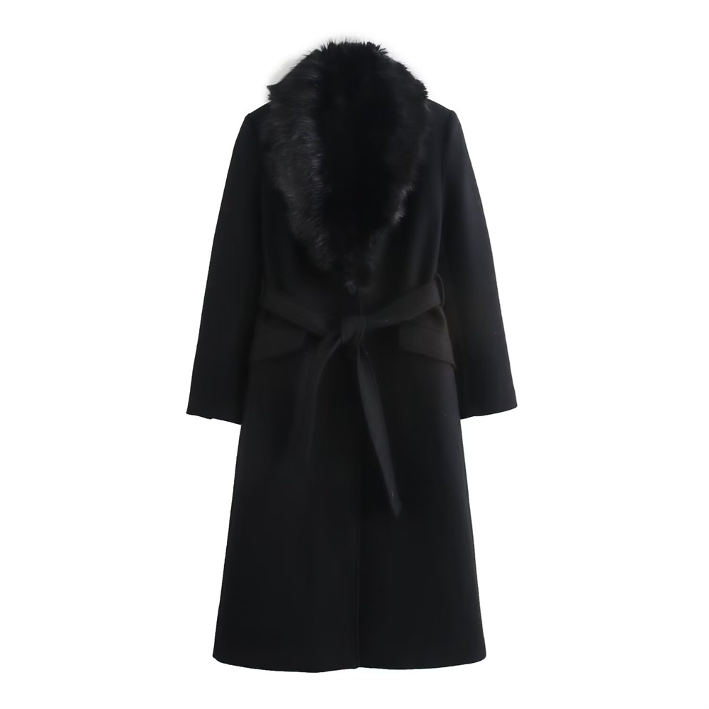 Женский пояс, теплое пальто с  – обзор и цена Wool Coat Peacoat