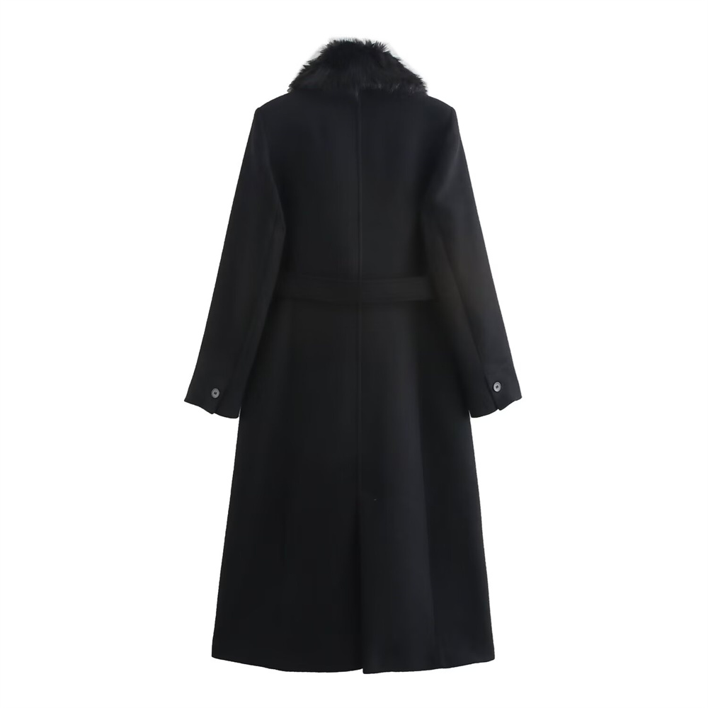 Женский пояс, теплое пальто с  – обзор и цена Wool Coat Peacoat