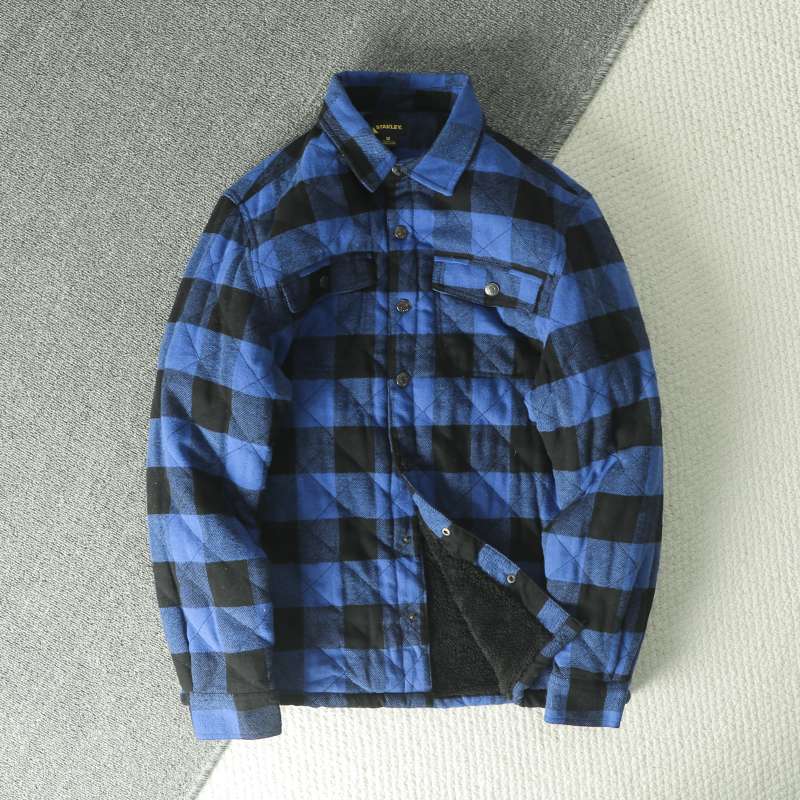 Осень-зима, мужская клетчатая  – обзор и цена Flannel Shirt Lined