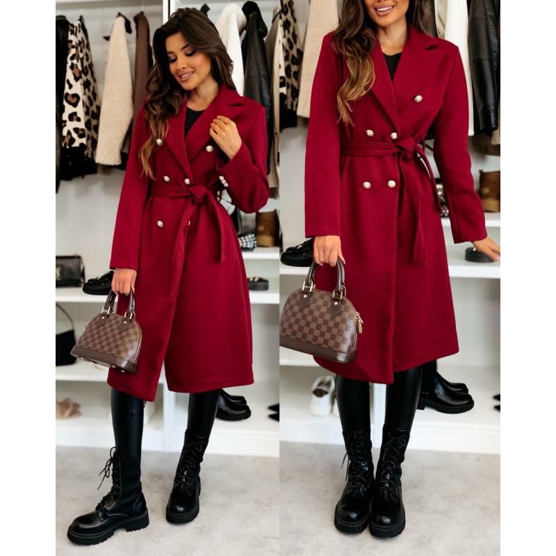 Женское шерстяное пальто, осен – обзор и цена Wool Coat Peacoat