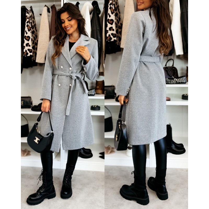 Женское шерстяное пальто, осен – обзор и цена Wool Coat Peacoat