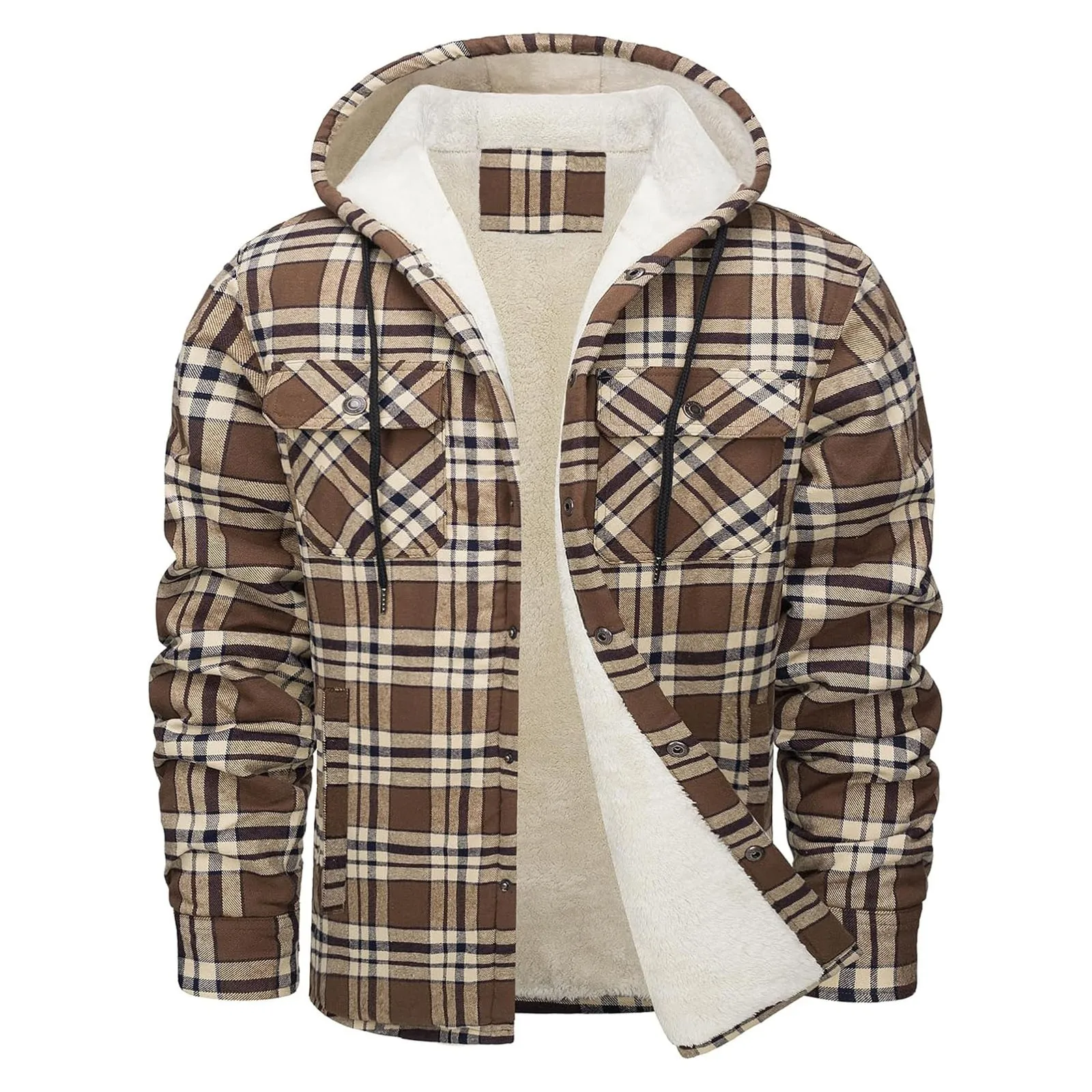 Толстая теплая фланелевая курт – обзор и цена Flannel Shirt Lined