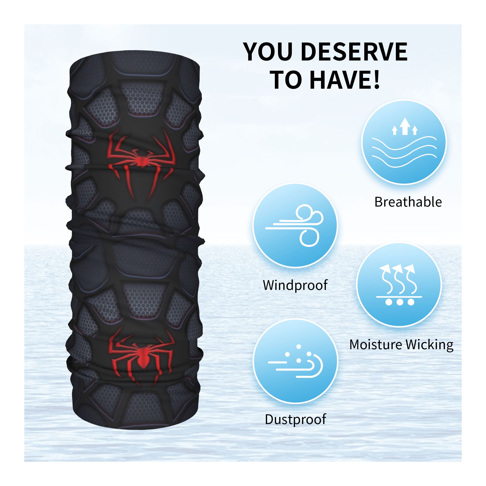 Зимняя повязка на голову с пау – обзор и цена Neck Gaiter Fleece