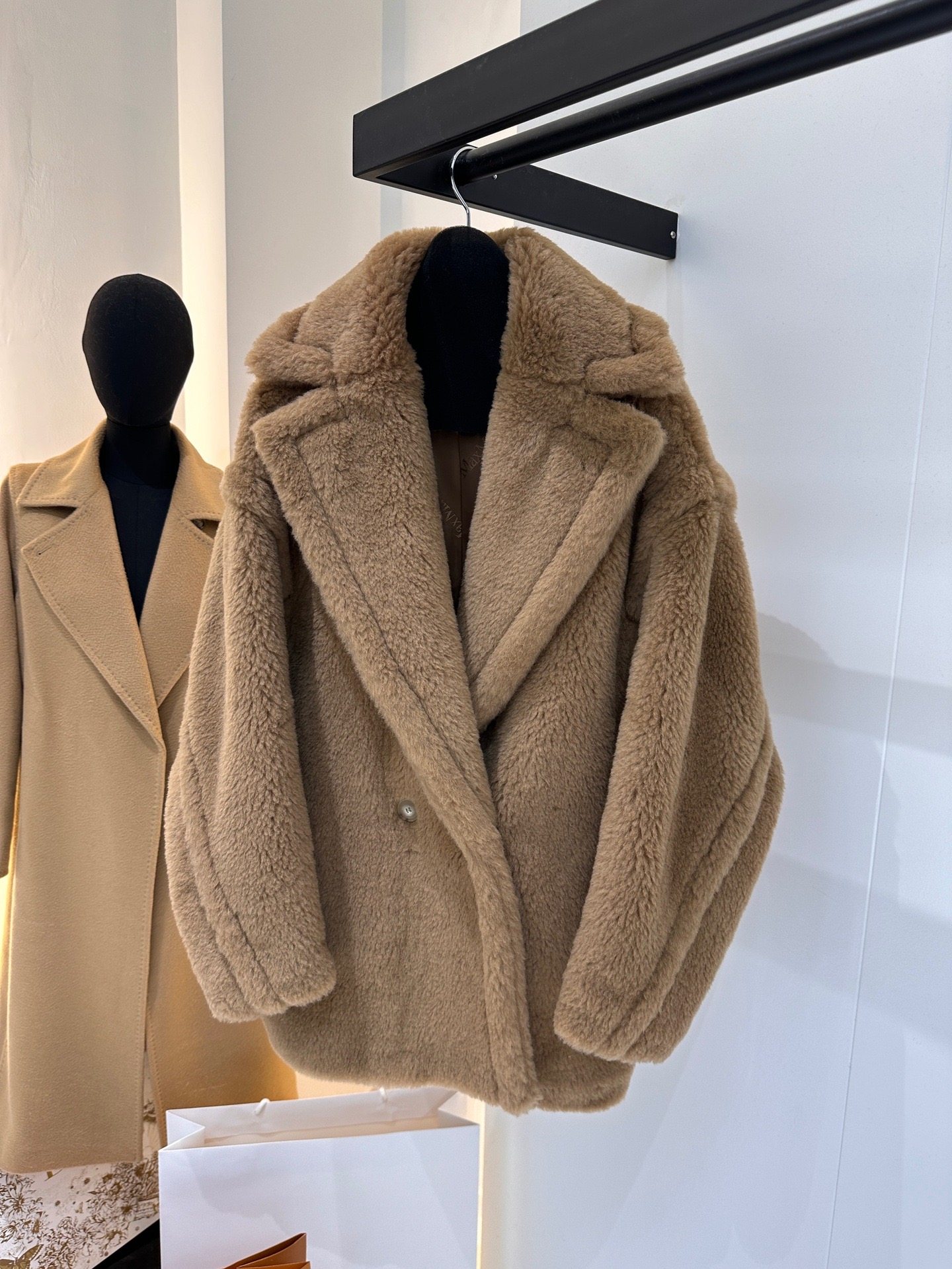 Пальто Max Short Teddy Bear, 6 – обзор и цена Wool Coat Peacoat