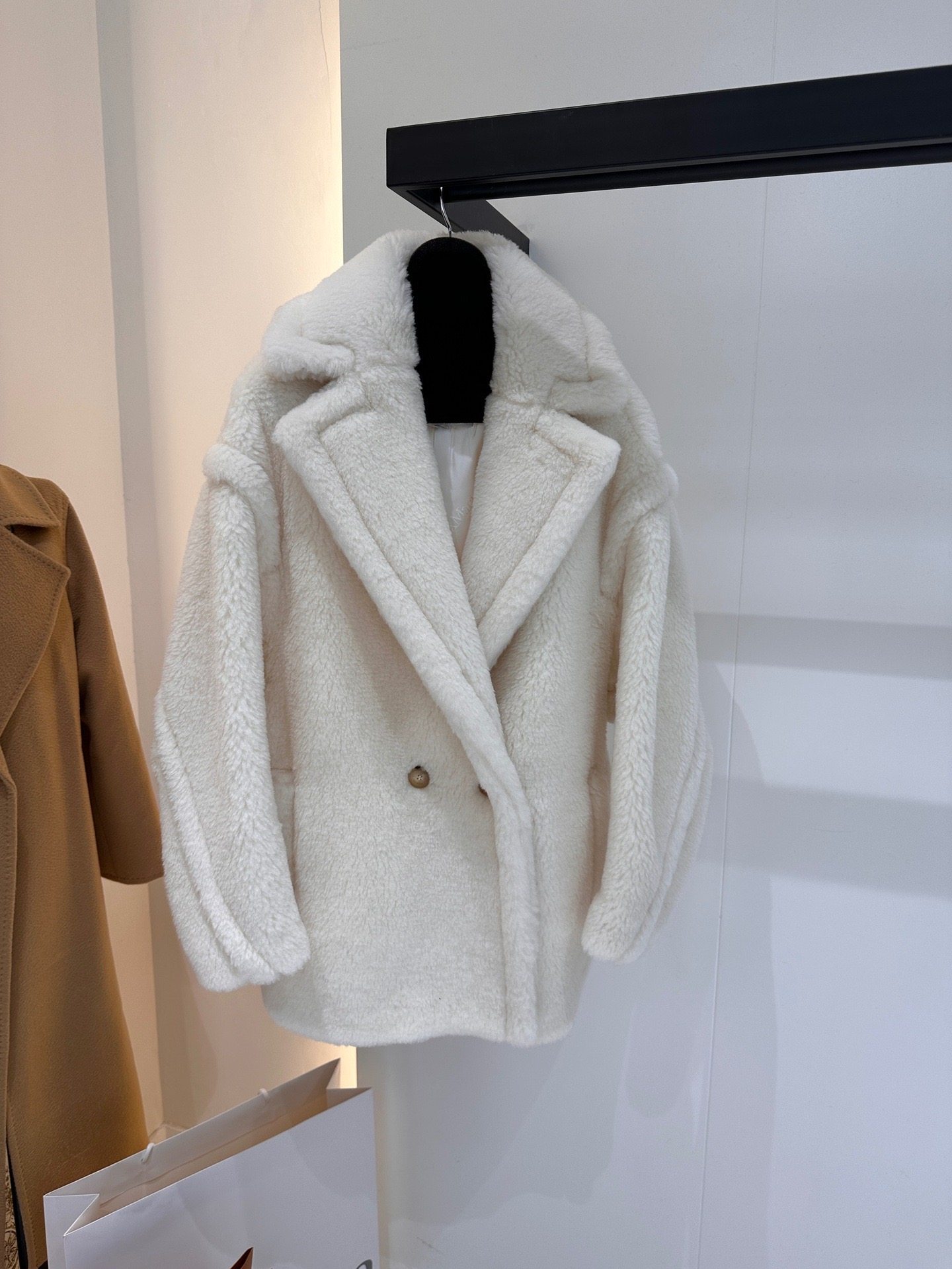 Пальто Max Short Teddy Bear, 6 – обзор и цена Wool Coat Peacoat